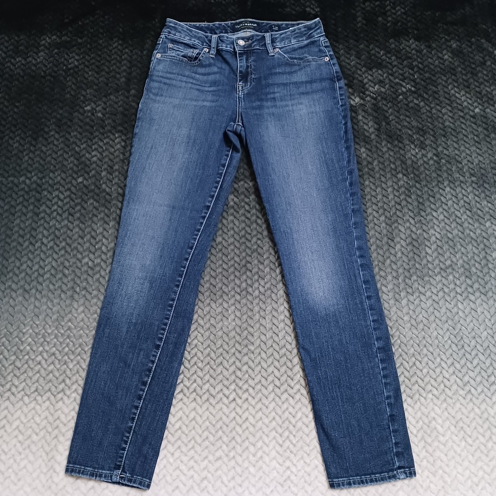 Lucky Brand Lolita Jeans Women 6 Blue Cotton Denim Skinny Workwear Faded Stretch
